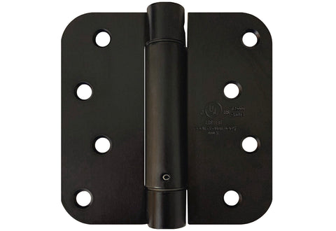 Heavy Duty Oil Rubbed Bronze 4" Inch Self-Closing Spring Door Hinge with 5/8" Radius Corner US10B