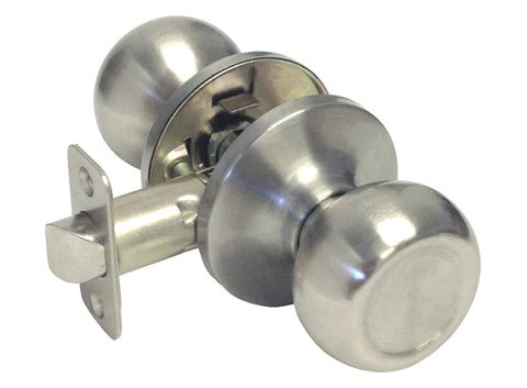 Satin Nickel Passage Handle Round Knob - Style 5765DC