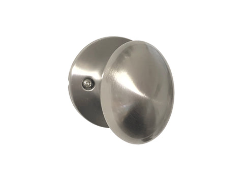 Satin Nickel Dummy Handle Oval Egg Shaped Knob - Style 6093DC