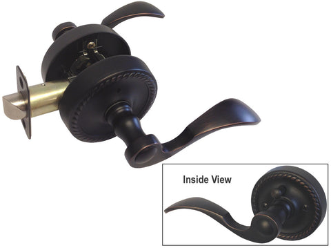 Dark Oil Rubbed Bronze Privacy Handle Lever - Style 6300DBR