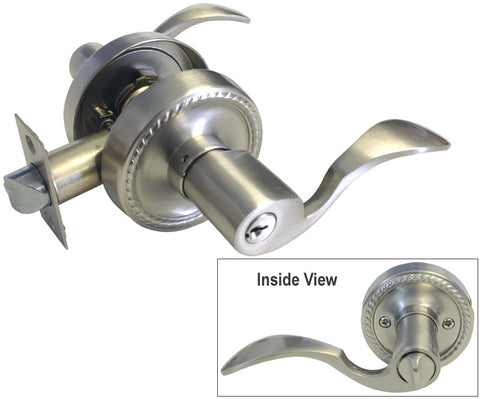 Satin Nickel Entry Handle Lever - Style 6300DC