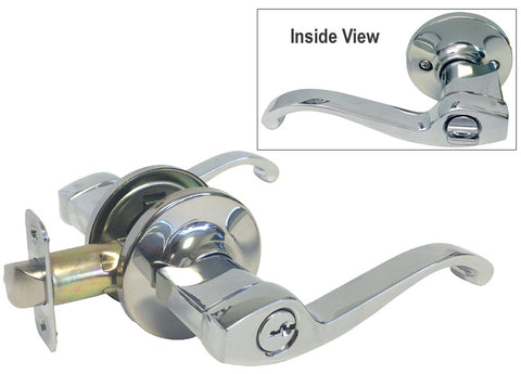 Polished Chrome Entry Handle Lever - Style 835CR