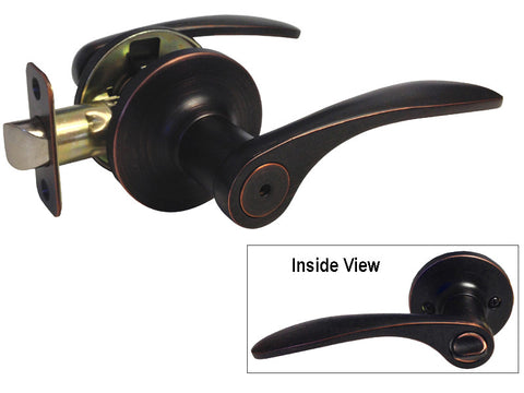 Dark Oil Rubbed Bronze Privacy Handle Lever- Style 836DBR