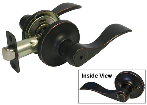 Dark Oil Rubbed Bronze Privacy Handle Lever- Style 838DBR