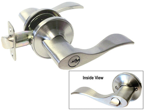 Satin Nickel Entry Handle Lever - Style 838DC