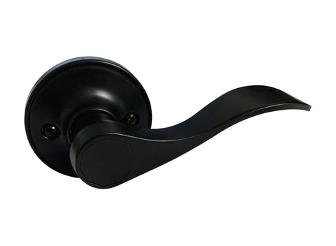 Black Wave Dummy Handle Lever - Style 838NBL