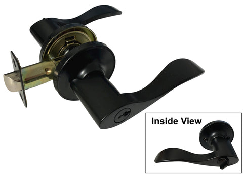 Black Wave Entry Handle Lever - Style 838NBL