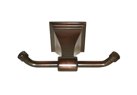 Oil Rubbed Bronze Double Robe Holder - Series BA12-ORB