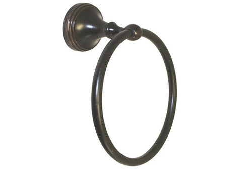 Dark Oil Rubbed Bronze Towel Ring - Series BA6104-VBR
