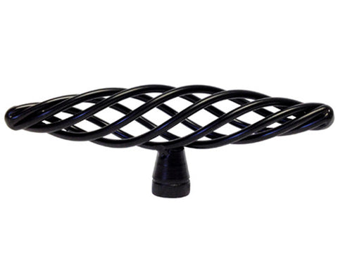 Black Cabinet Drawer 4" Bird Cage Knob 1338 100MM