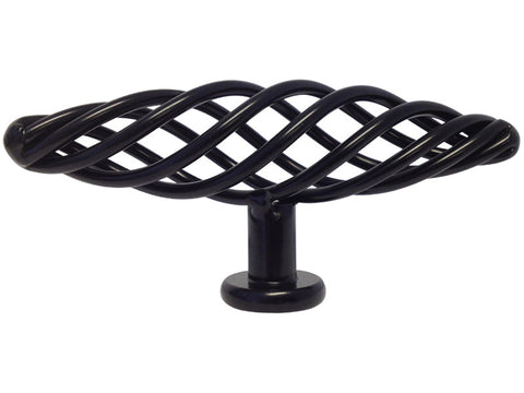 Black Cabinet Drawer 4" Bird Cage Knob 8045 100MM