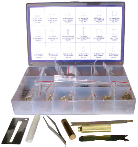 Kwikset Rekey 7 Tools and 200 Pins Series Kit Box 001