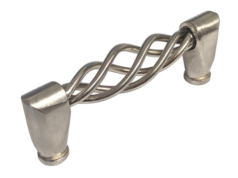 Satin Nickel Cabinet Drawer 3" Bird Cage Pull 1300 76MM