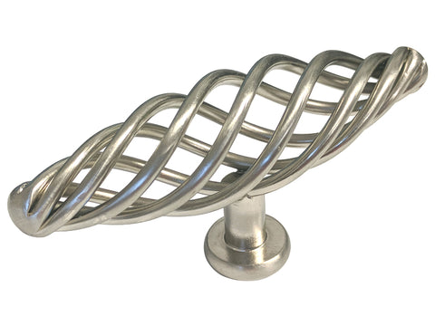 Satin Nickel Cabinet Drawer 4" Bird Cage Knob 8045 100MM