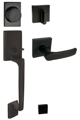 Black Front Door Dummy Handleset- Style 8048NBL