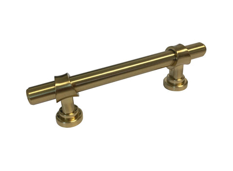 BRUSHED BRASS 3" KITCHEN  CABINET HARDWARE  BAR PULL 3335 89MM