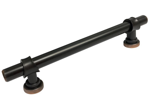 Dark Oil Rubbed Bronze Kitchen Cabinet Drawer 7 9/16" Pull 3335 192MM