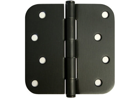 Oil Rubbed Bronze 4" Door Hinges 5/8" Radius US10B