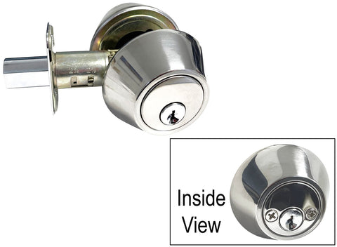 Polished Chrome Finish Double deadbolt