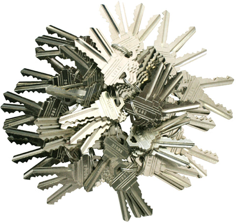 Schlage Precut 5 Pin Keys SC1 200 Pieces 50 sets of 4