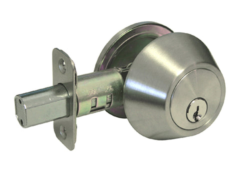 Satin Nickel Finish Single Cylinder Deadbolt