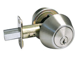 Satin Nickel Double Cylinder Deadbolt Keyed on Both Side