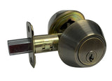 Antique Brass double deadbolt