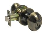Antique Brass Oval  Entrance Knob