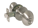 Satin Nickel Entrance Oval Knob