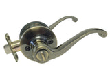 Antique Brass Privacy Handle Lever - Style 835AB