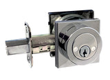 Polished Chrome Double Deadbolt Inside
