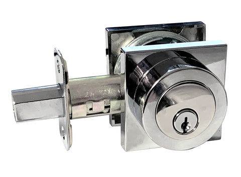 Polished Chrome Double Deadbolt