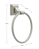 Delta Bellamy Towel Ring  Brushed Nickel 