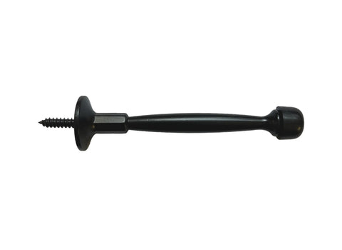 Black 4" Solid Door Stoper
