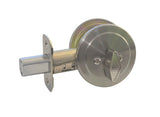 Satin nickel single deadbolt