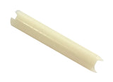 Beige plastic component on a white background