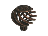 Decorative Bronze Cooper finish birdcage knob