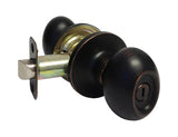 Dark Oil Rubbed Bronze Privacy Oval Knob