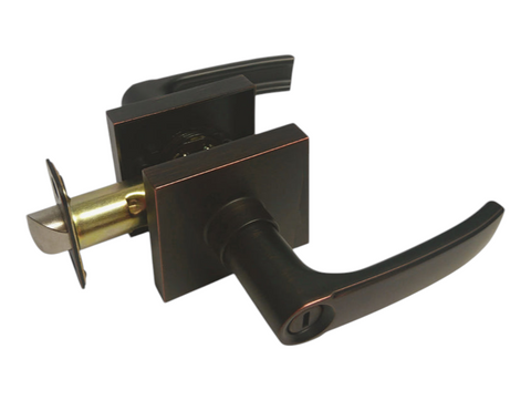 Door handle with lock mechanism Oil Rubbed Bronze finish