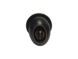 Dark Oil Rubbed Bronze Oval Knob Privacy inside