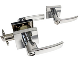 Polished Chrome Square base lever keyed