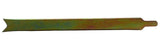 Long, narrow metal tool blade on a white background