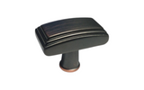 Oil Rubbed Bronze 1 1/2" Rectangular knob