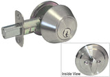 Satin Nickel Finish Single Cylinder Deadbolt