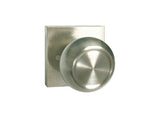 Satin Nickel Dummy Handle Round Knob Square Plate - Style 5765-6085-DC