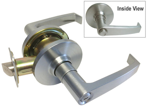 Commercial Satin Chrome Privacy Handle Lever - Style 58101SC