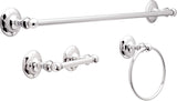Delta PRI63-PC Pirouette 3 Pieces Bath Hardware Polished Chrome with 24" Towel Bar