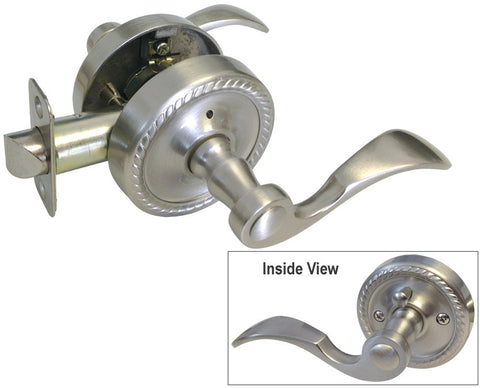 Satin Nickel Privacy Handle Lever - Style 6300DC