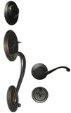 Dark Oil Rubbed Bronze Front Door Entry Handle Set Dummy - Style 835DBR