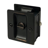 Dark Oil Rubbed Bronze Privacy Pocket Door Pull